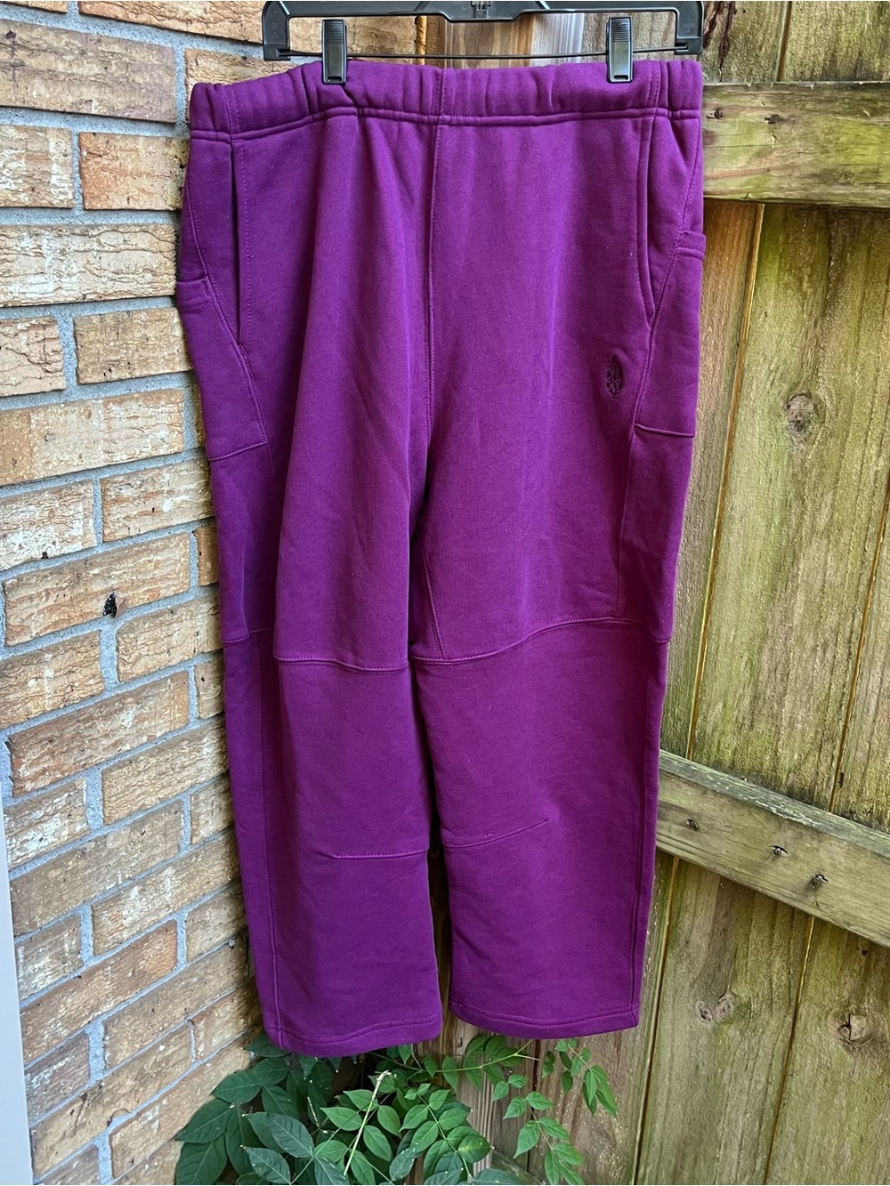 FP Movement by Free People Deep Purple Barrel Leg Sweatpants